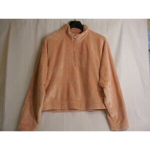 Hollister Soft Fuzzy Crop Long Sleeve Pullover Jacket (size M)